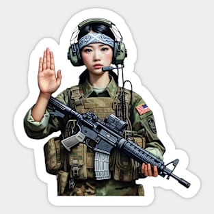 Tactical Girl Sticker